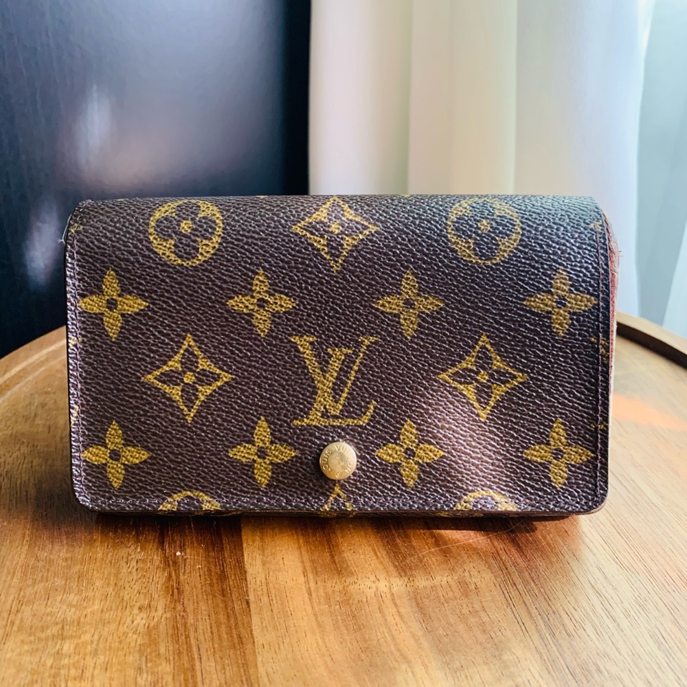 Vintage Louis Vuitton Monogram Snap & Zipper Wallet